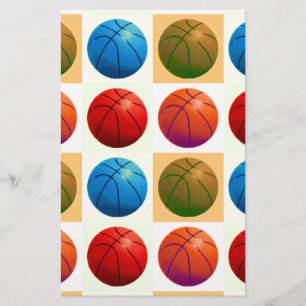 Pop Art Basketball Briefpapier