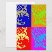 Pop Art Basketball Briefpapier (Vorne/Hinten)