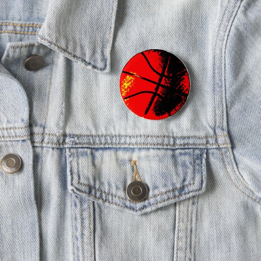 Pop Art Basketball Button (Beispiel)