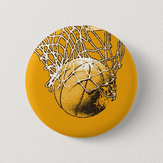 Pop Art Basketball Button (Vorderseite)