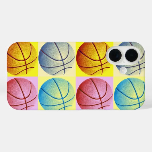 Pop Art Basketball Case-Mate iPhone Hülle (Rückseite (Horizontal))