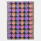 Pop Art Basketball Decke (Vorderseite Vertikal)