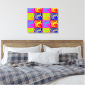 Pop Art Basketball Einzigartig Trendy Wrapped Canv Leinwanddruck (Insitu (Schlafzimmer))
