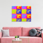 Pop Art Basketball Einzigartig Trendy Wrapped Canv Leinwanddruck (Insitu (Wohnzimmer))