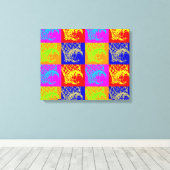 Pop Art Basketball Einzigartig Trendy Wrapped Canv Leinwanddruck (Insitu (Holzboden))