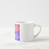 Pop Art Basketball Espressotasse (Rechts)