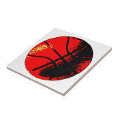 Pop Art Basketball Fliese (Seite)