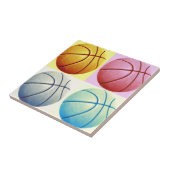Pop Art Basketball Fliese (Seite)