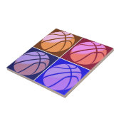 Pop Art Basketball Fliese (Seite)