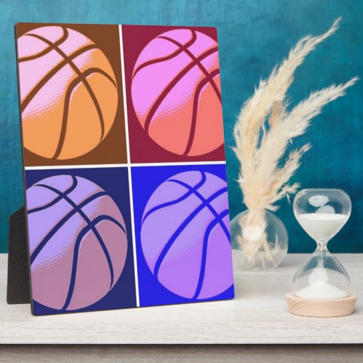 Pop Art Basketball Fotoplatte (Seite)