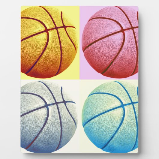 Pop Art Basketball Fotoplatte (Vorderseite)