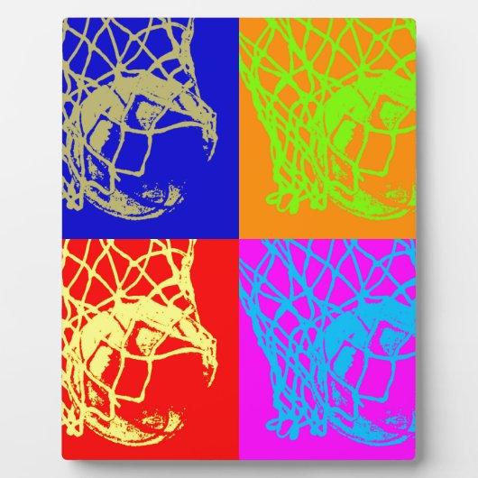Pop Art Basketball Fotoplatte (Vorderseite)