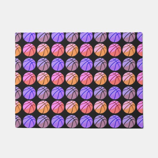 Pop-Art Basketball Fußmatte (Vorderseite)