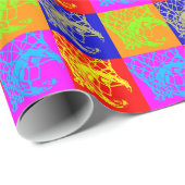 Pop Art Basketball Geschenkpapier (Rolleneckpunkt)
