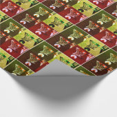 Pop Art Basketball Geschenkpapier (Ecke)