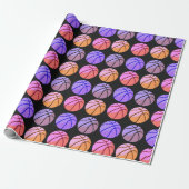 Pop Art Basketball Geschenkpapier (Ungerollt)