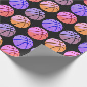 Pop Art Basketball Geschenkpapier (Ecke)