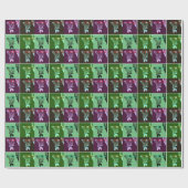 Pop Art Basketball Geschenkwrake Geschenkpapier (Flach)