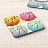 Pop Art Basketball Getränkeuntersetzer (Linke Seite)