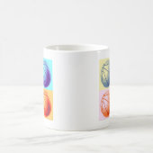 Pop Art Basketball Kaffeetasse (Mittel)