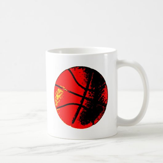 Pop Art Basketball Kaffeetasse (Rechts)