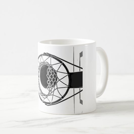 Pop Art Basketball Kaffeetasse (VorderseiteRechts)