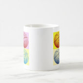 Pop Art Basketball Kaffeetasse (Mittel)