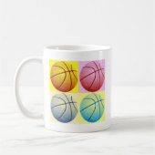 Pop Art Basketball Kaffeetasse (Links)