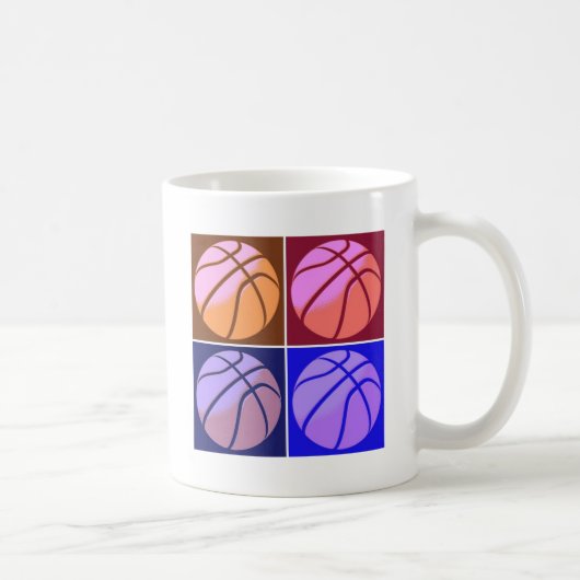 Pop Art Basketball Kaffeetasse (Rechts)