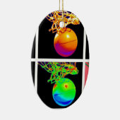 Pop Art Basketball Keramik Ornament (Rechts)