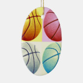 Pop Art Basketball Keramik Ornament (Rechts)