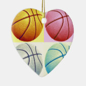 Pop Art Basketball Keramik Ornament (Rechts)