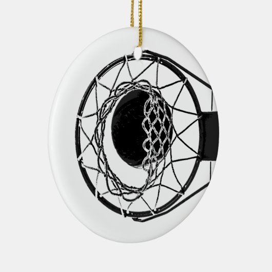 Pop Art Basketball Keramik Ornament (Rechts)