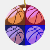 Pop Art Basketball Keramik Ornament (Vorne)