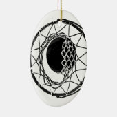 Pop Art Basketball Keramik Ornament (Rechts)