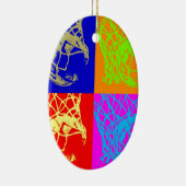 Pop Art Basketball Keramik Ornament (Rechts)