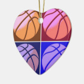 Pop Art Basketball Keramikornament (Links)