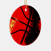 Pop Art Basketball Keramikornament (Rechts)