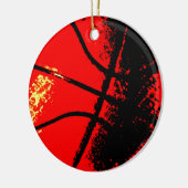 Pop Art Basketball Keramikornament (Links)