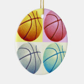 Pop Art Basketball Keramikornament (Rechts)