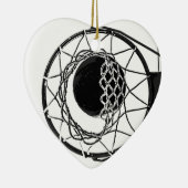 Pop Art Basketball Keramikornament (Rechts)