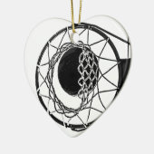 Pop Art Basketball Keramikornament (Links)