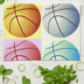 Pop Art Basketball Küchentuch (Gefaltet)