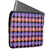 Pop-Art-Basketball Laptopschutzhülle (Vorne Rechts)
