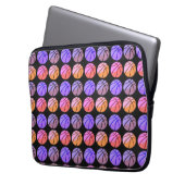Pop-Art-Basketball Laptopschutzhülle (Vorderseite Links)
