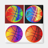 Pop Art Basketball Magnet (Vorne)