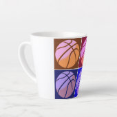 Pop Art Basketball Milchtasse (Linke Ecke)