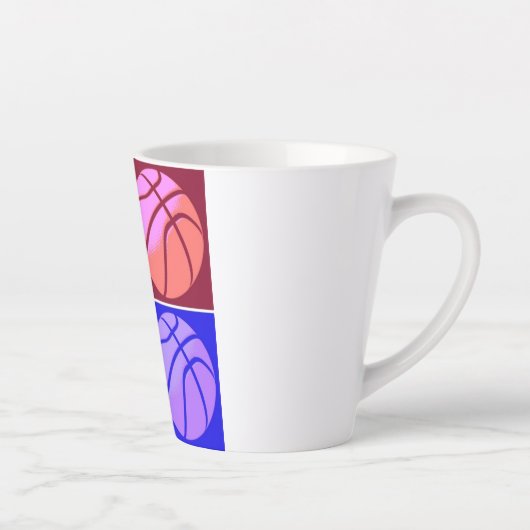 Pop Art Basketball Milchtasse (Rechts)
