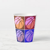 Pop Art Basketball Milchtasse (Vorderseite)