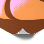 Pop Art Basketball Motivierend Poster (Ecke)